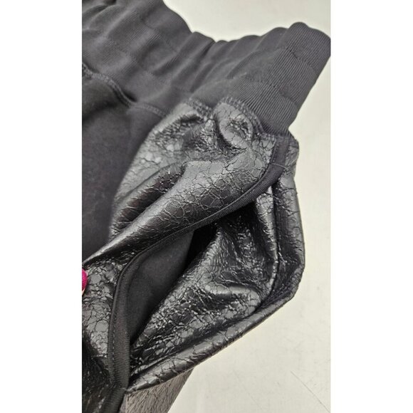 New Maniere De Voir Black Shorts Womens 8 Vegan Leather Pockets - Picture 7 of 8